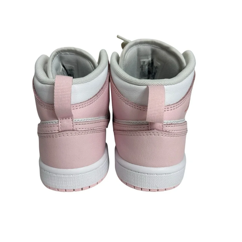 Air Jordan 1 Mid Pink White Size 3Y